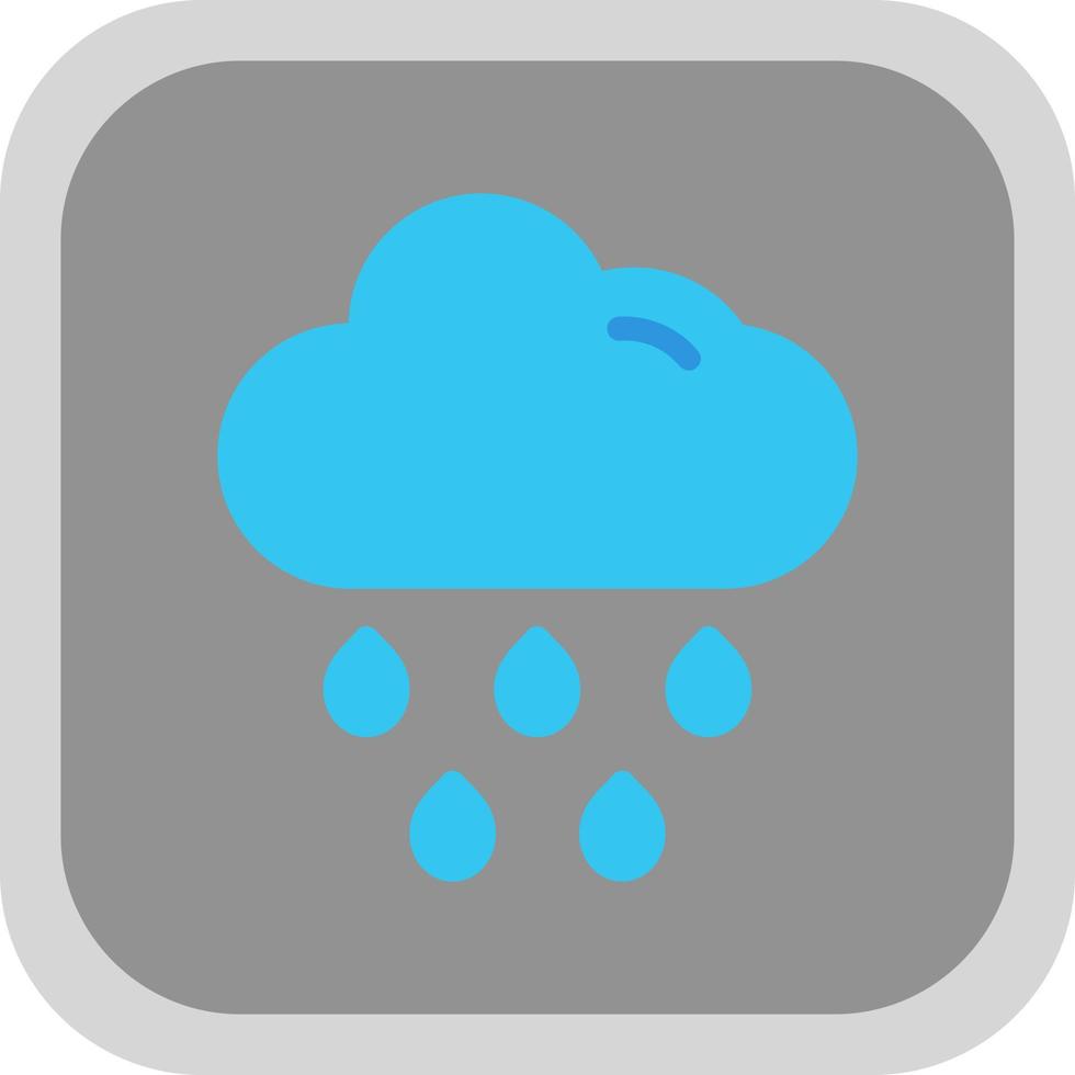 Cloud Rain Vector Icon Design