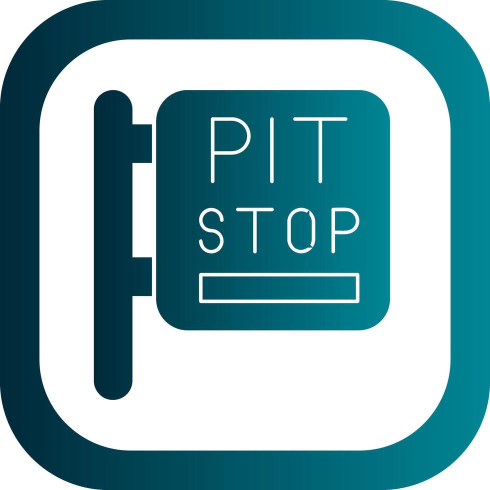 Pit Stop Vector Icon Design