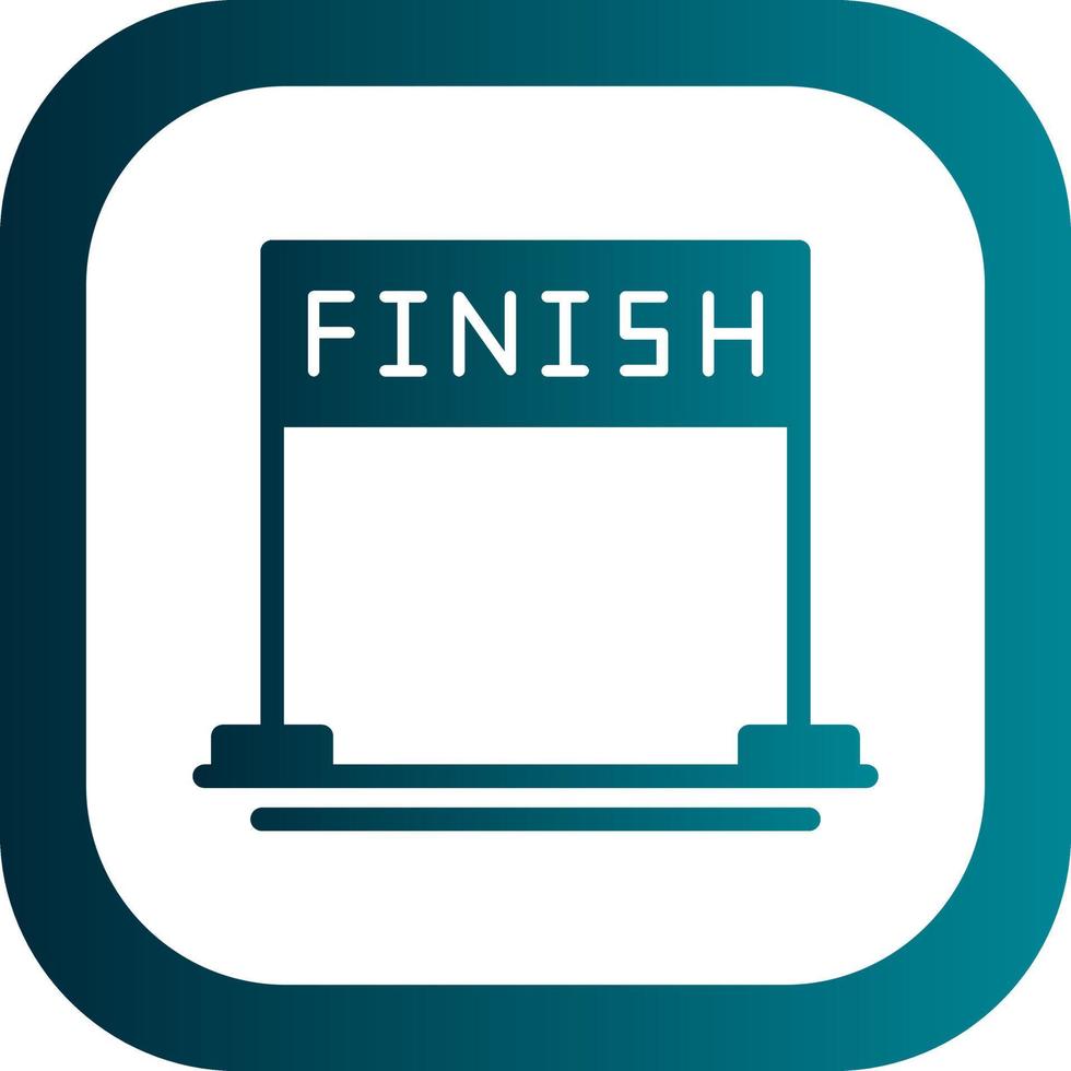 Finish Vector Icon Design