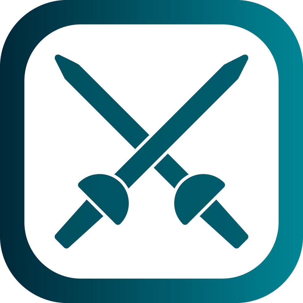 Fencing Vector Icon Design