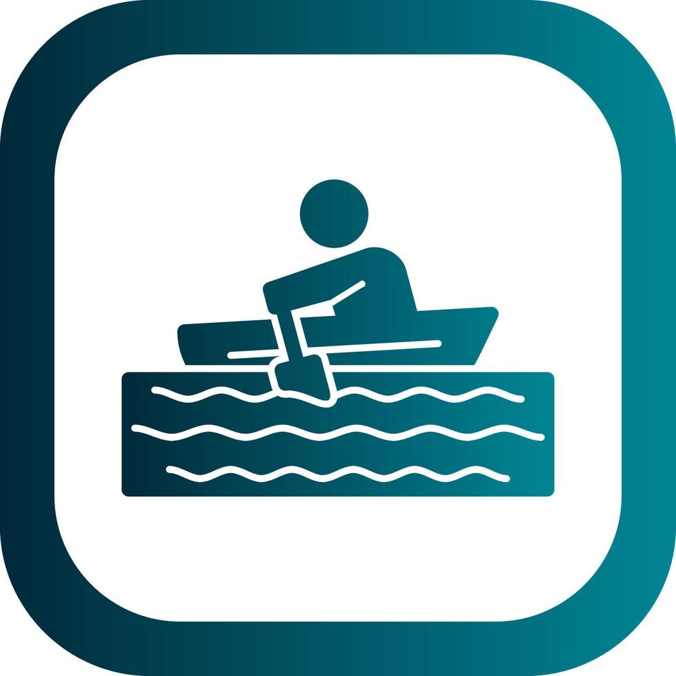 Rowing Vector Icon Design