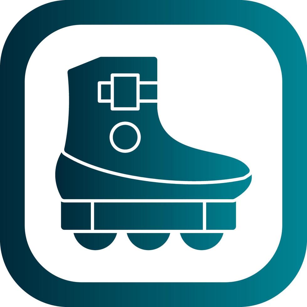 Roller Skating Vector Icon Design