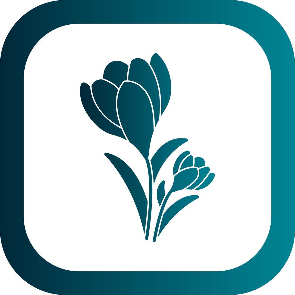Crocus Vector Icon Design