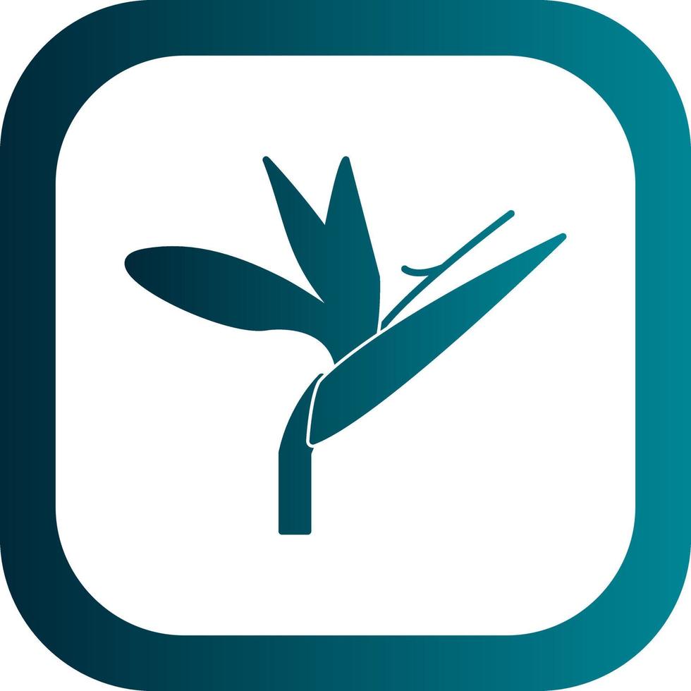 Bird Of Paradise Vector Icon Design
