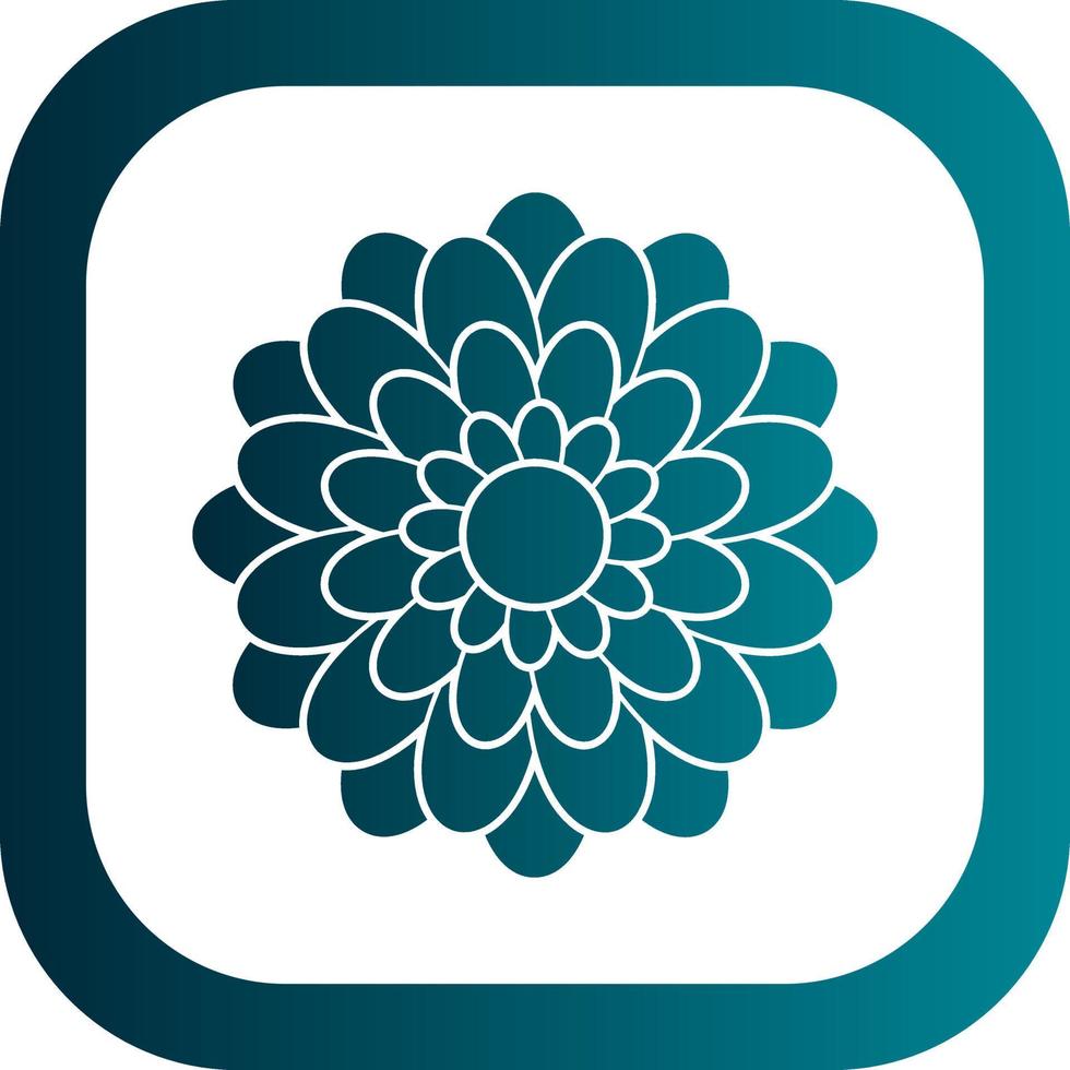 Chrysanthemum Vector Icon Design