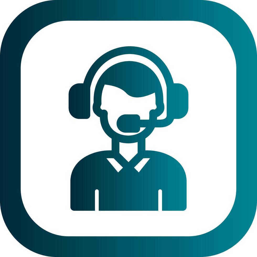 Customer Support Vector Icon Design