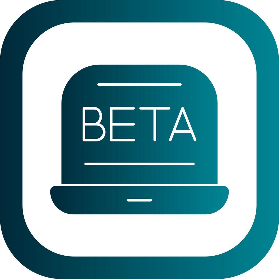 diseño de icono de vector beta