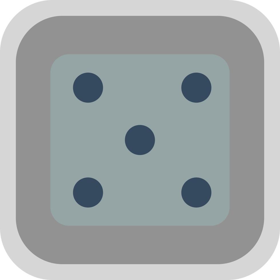 Dice Five Vector Icon Design