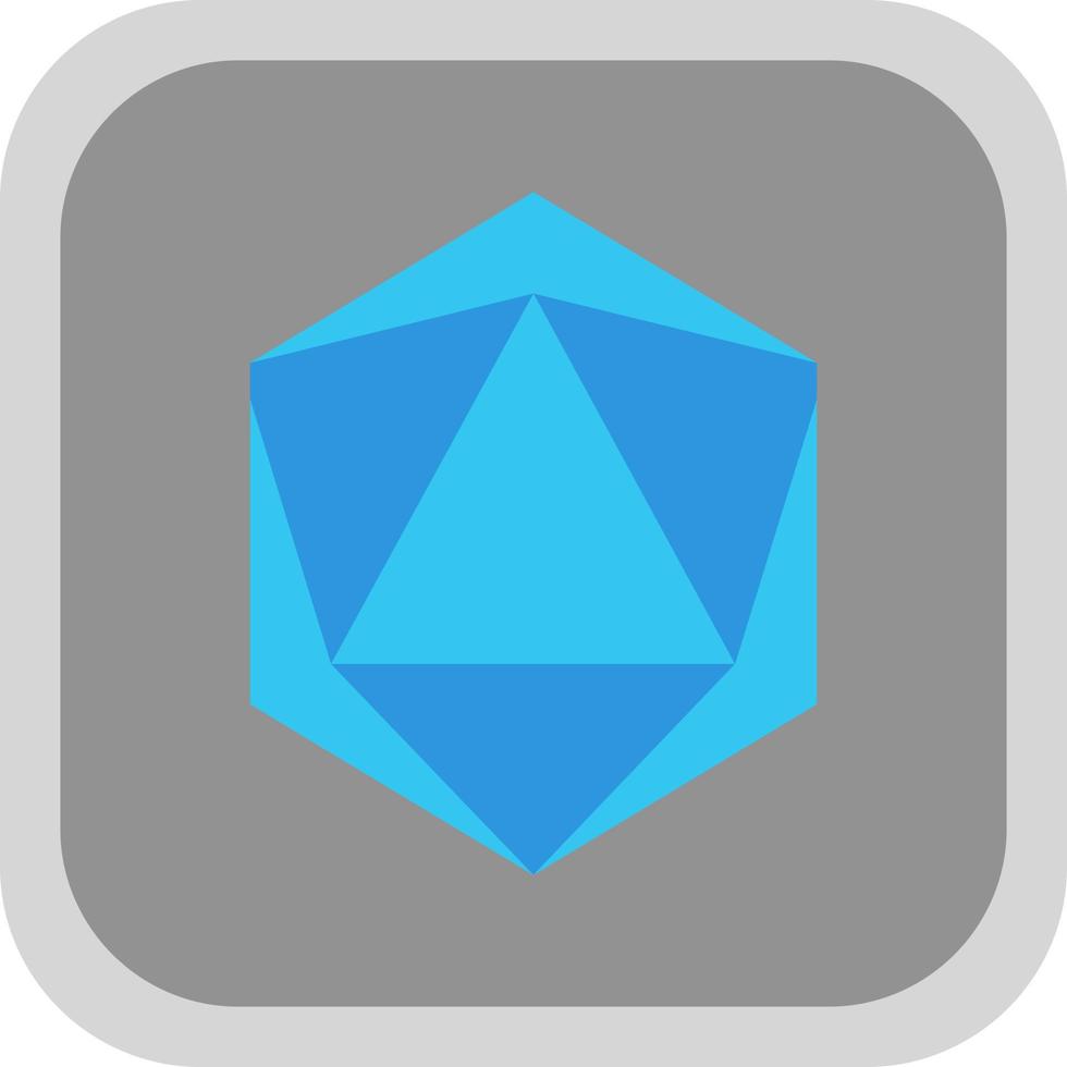 Dice D20 Vector Icon Design