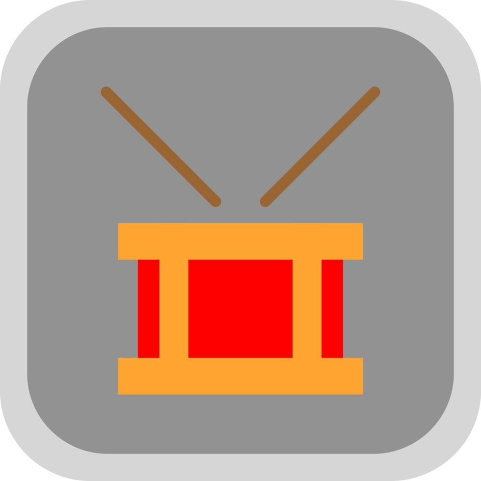 Drum Steelpan Vector Icon Design