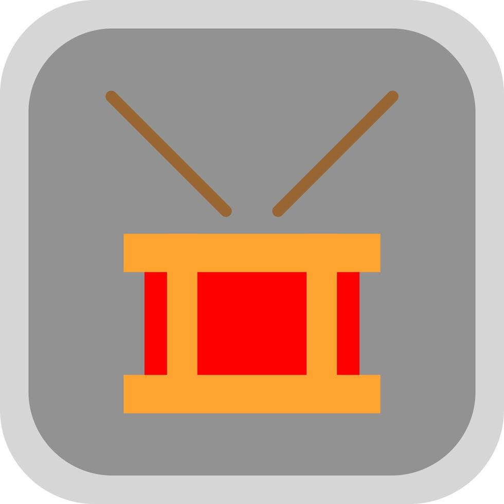 Drum Steelpan Vector Icon Design