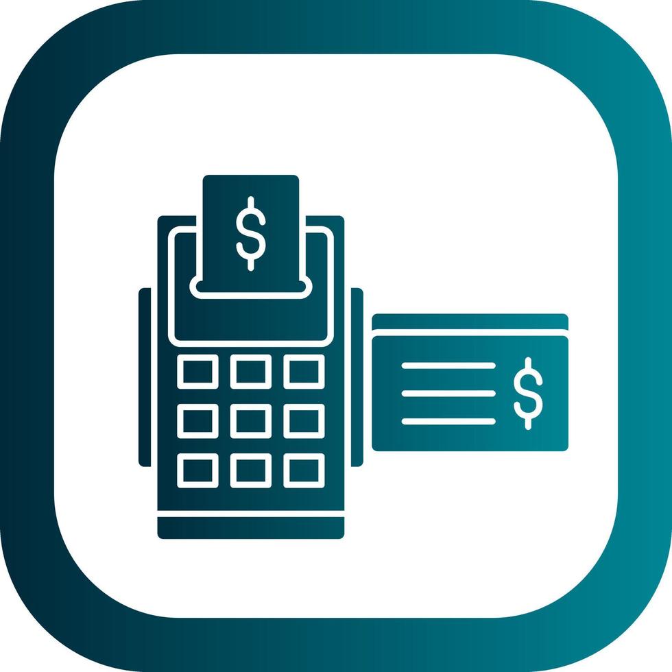 Card Machine Vector Icon Design