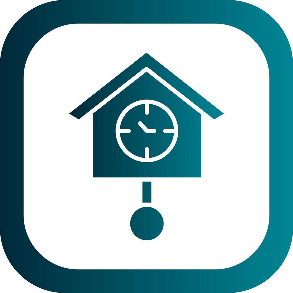 Cuckoo Clock Vector Icon Design