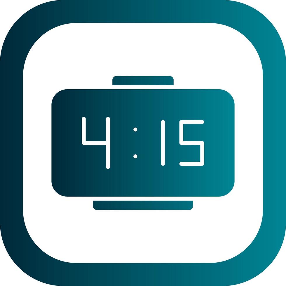 diseño de icono de vector de reloj digital