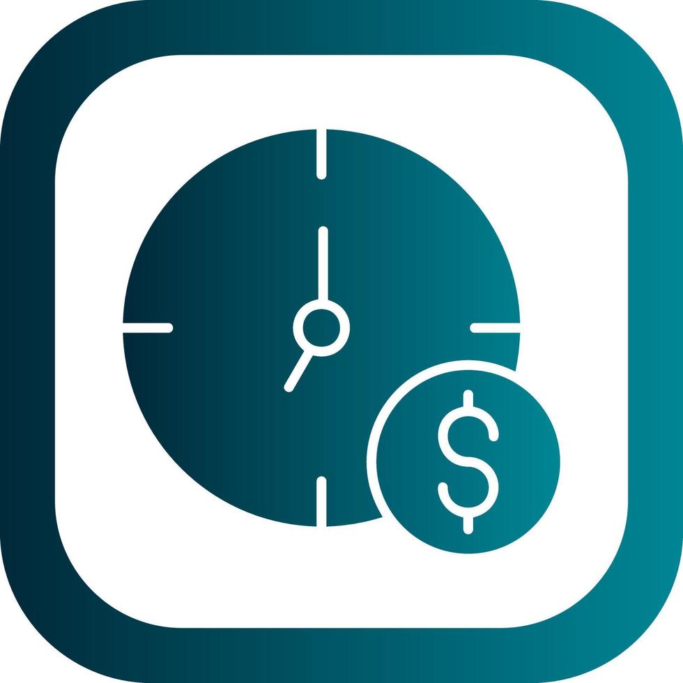 el tiempo es dinero vector icono de diseño