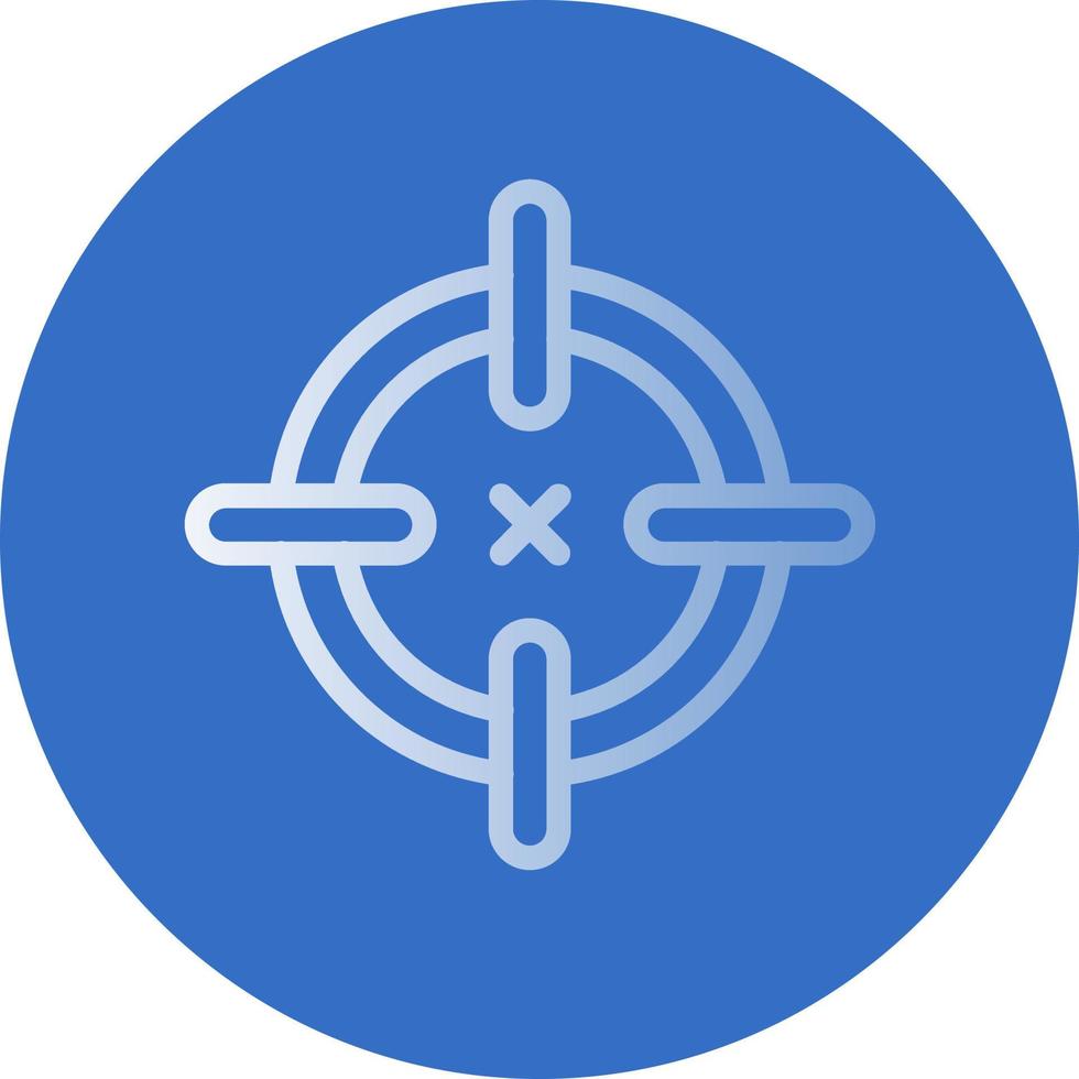 Crosshairs Vector Icon Design