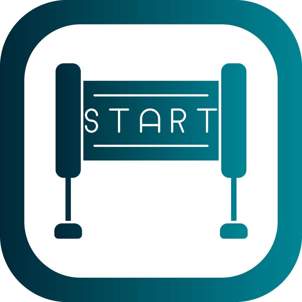 Race Start Vector Icon Design