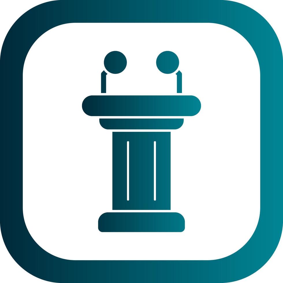 Tribune Vector Icon Design
