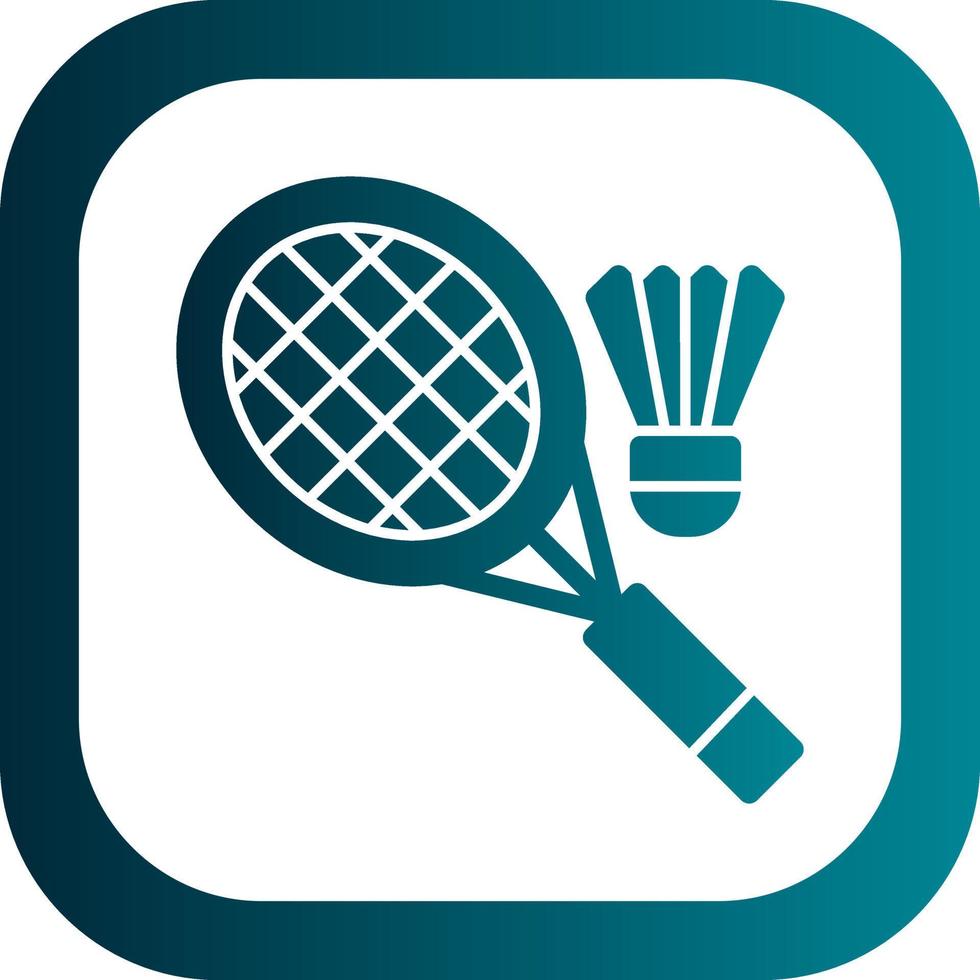 diseño de icono de vector de bádminton