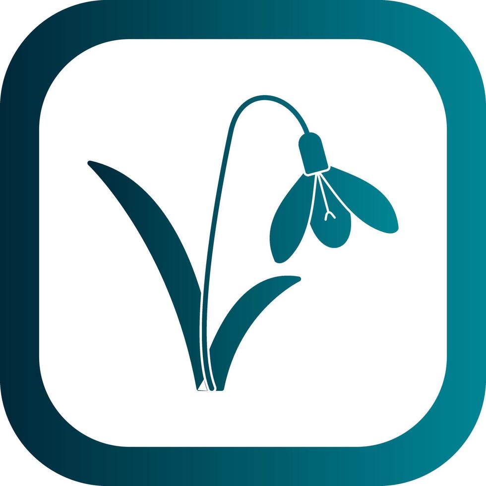 Snowdrop Vector Icon Design