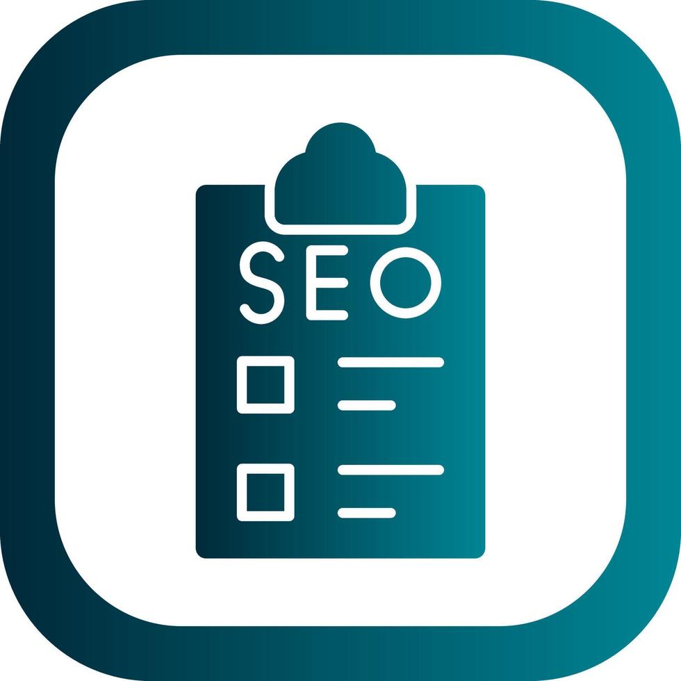 Seo Checklist Vector Icon Design