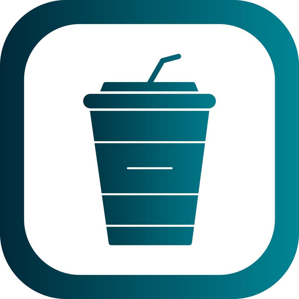 Milkshake Vector Icon Design