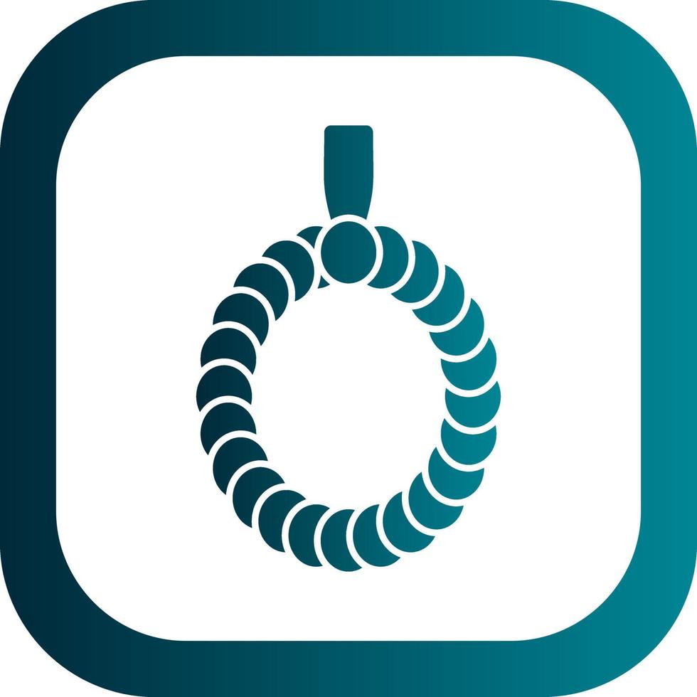 Praying Beads Vector Icon Design