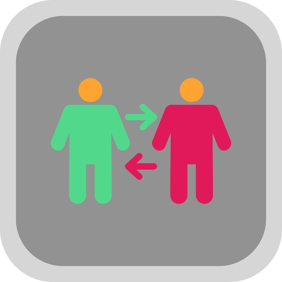 People Arrows Vector Icon Design