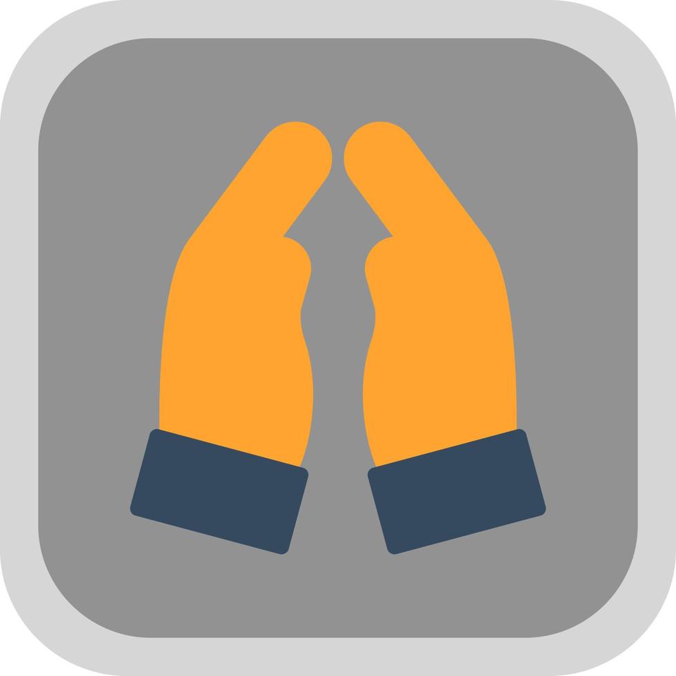 Praying Hands Vector Icon Design