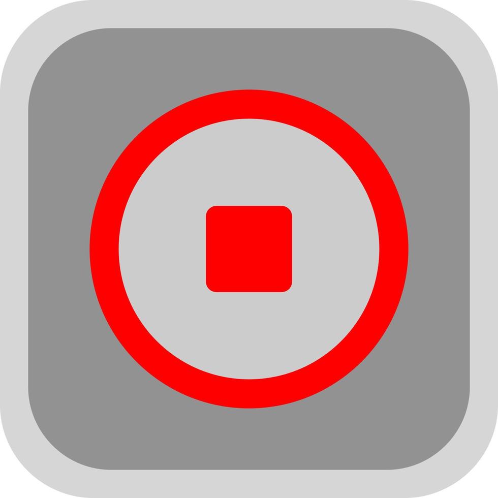 Stop Vector Icon Design