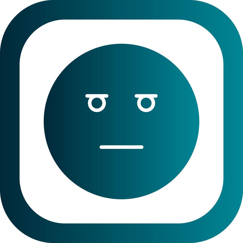 Expressionless Face Vector Icon Design