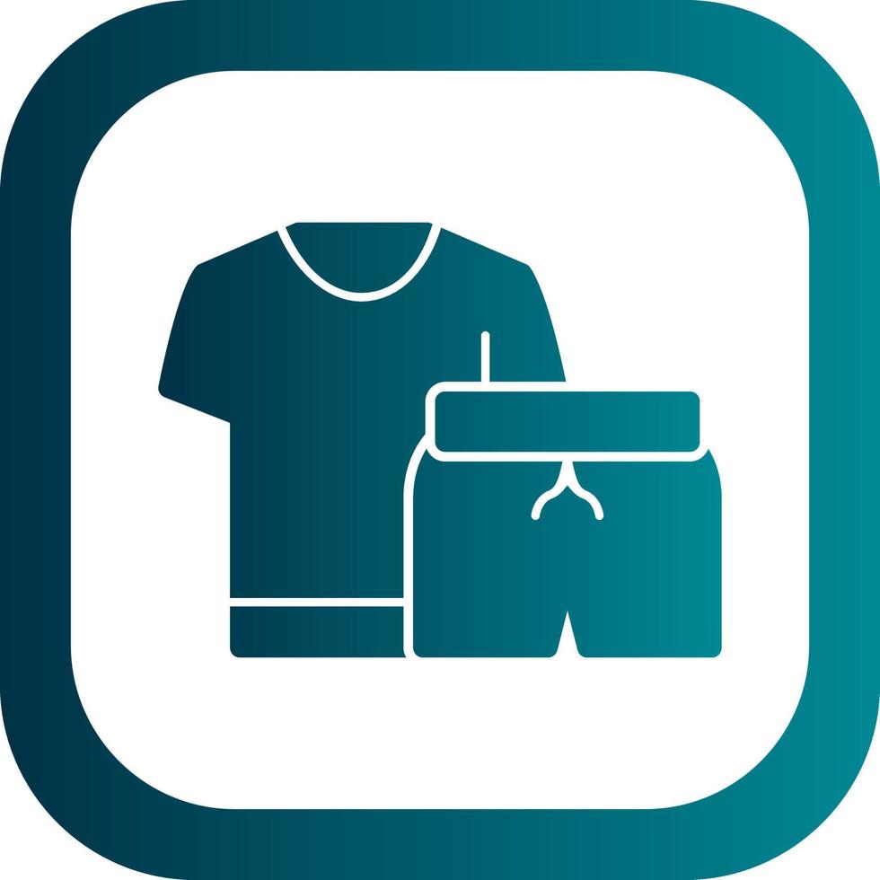 Exercise Clothes Vector Icon Design