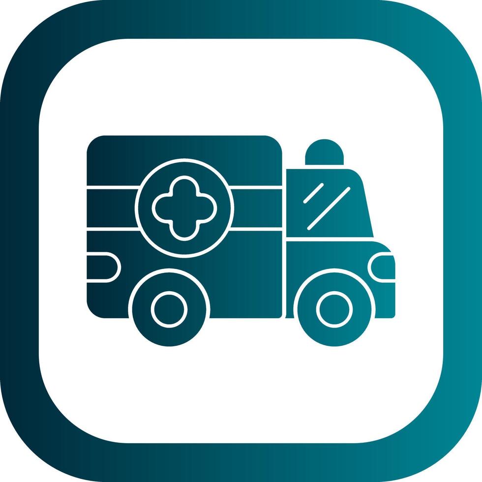 Ambulance Vector Icon Design