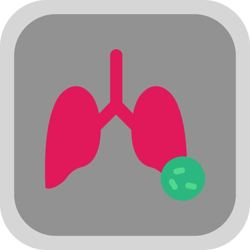 diseño de icono de vector de virus de pulmones