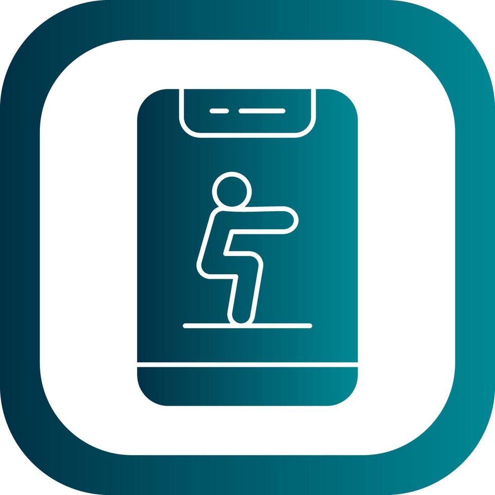 Squat Vector Icon Design