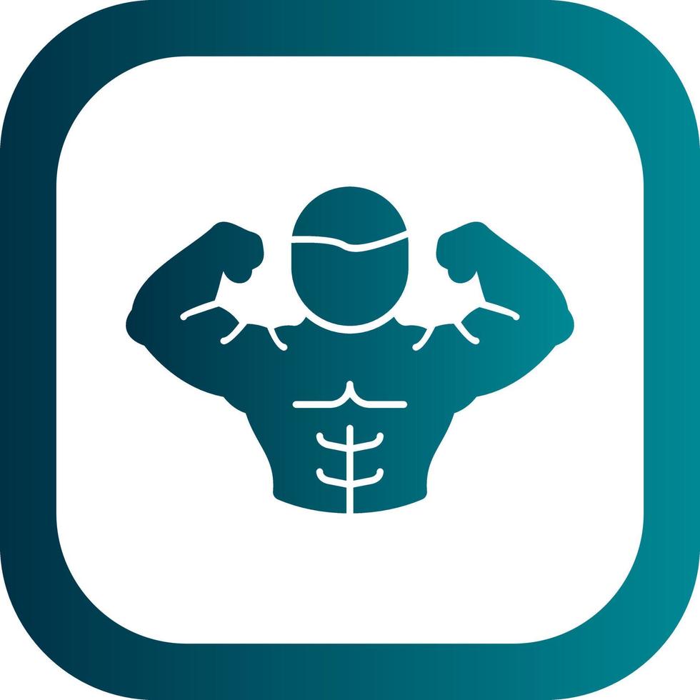 Full Body Muscle Vector Icon Design