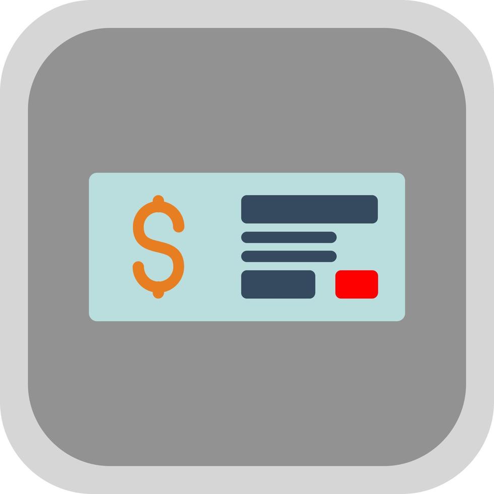 Money Check Vector Icon Design