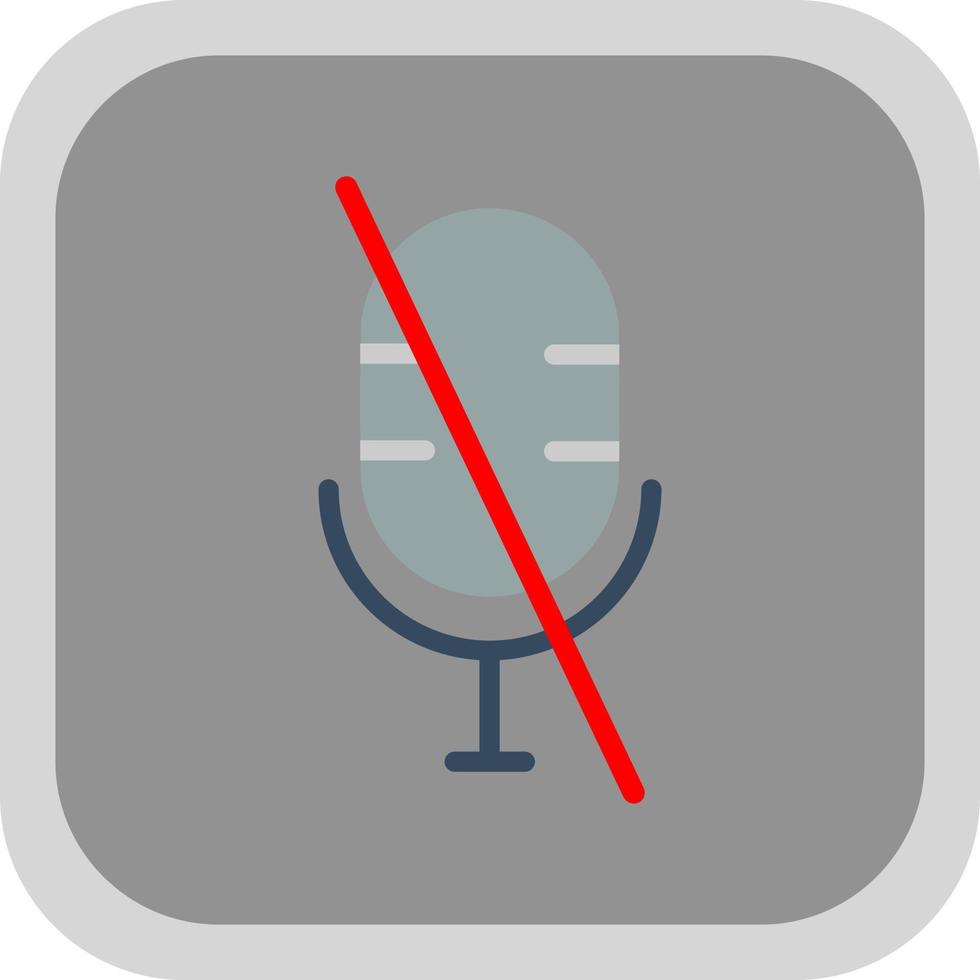 Microphone Alt Slash Vector Icon Design