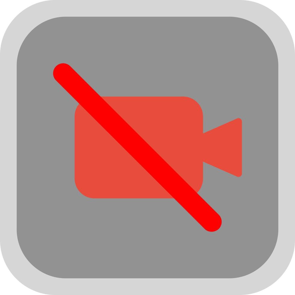 Video Off Vector Icon Design