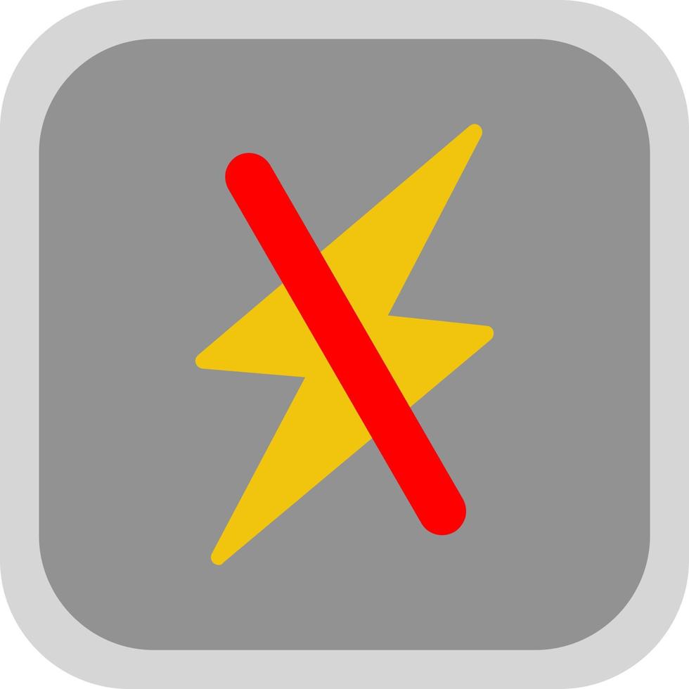 Zap Off Vector Icon Design