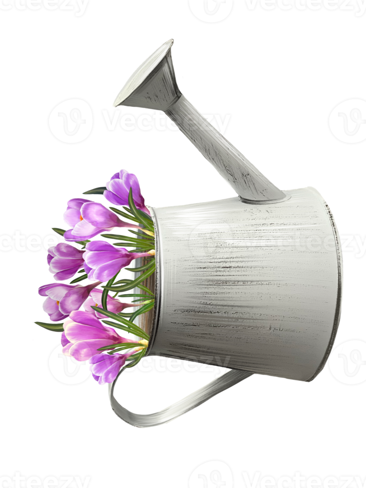 krokus blommor i en vattning kan illustration png