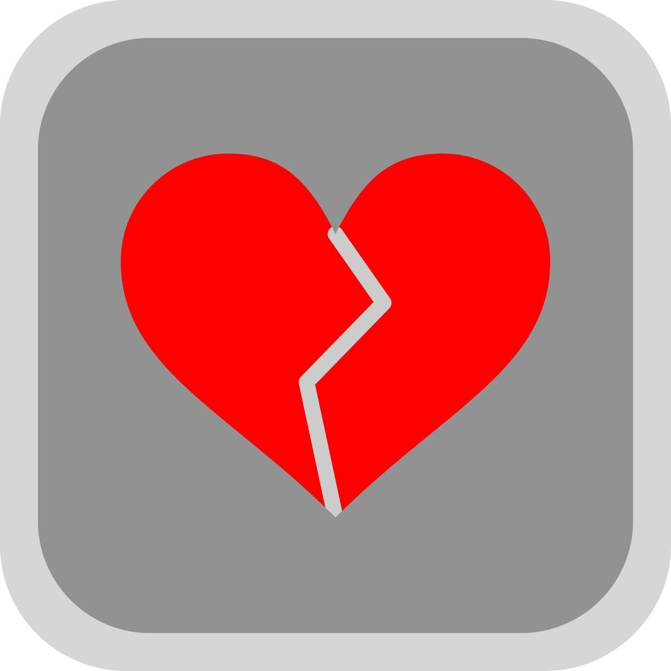 Heart Broken Vector Icon Design