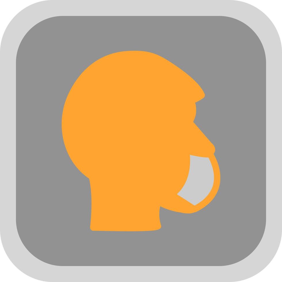 Head Side Mask Vector Icon Design