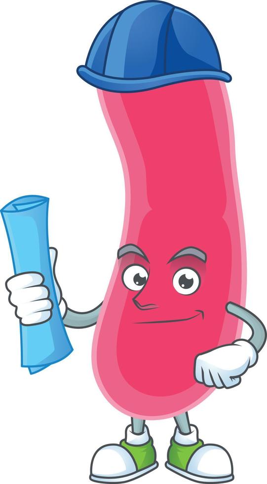 Cartoon character of fusobacteria vector