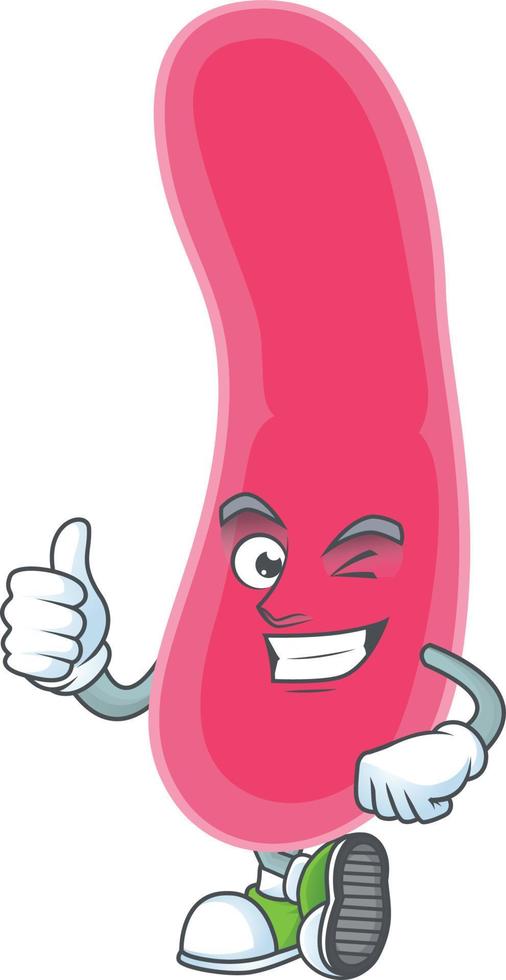 Cartoon character of fusobacteria vector