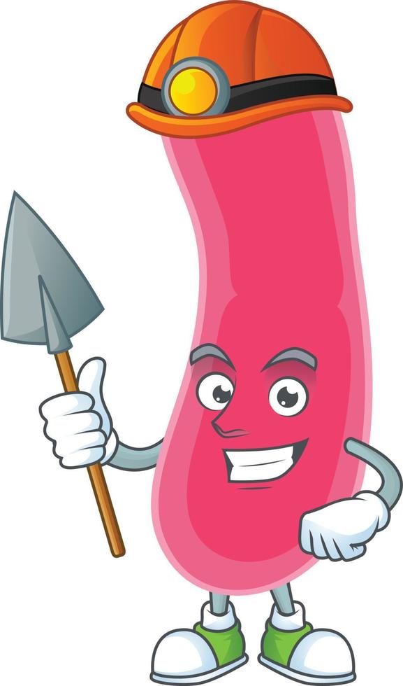 Cartoon character of fusobacteria vector