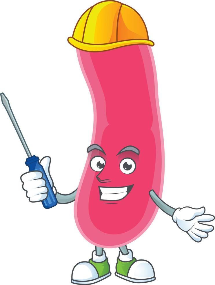 Cartoon character of fusobacteria vector