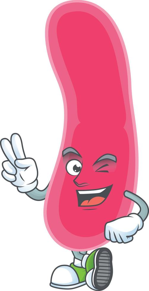 Cartoon character of fusobacteria vector