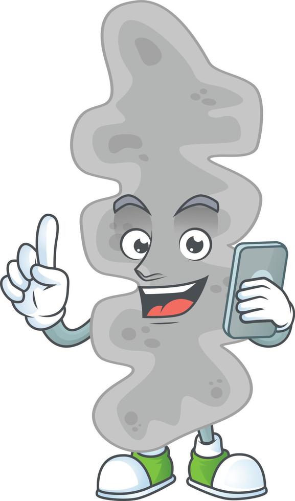 Cartoon character of leptospirillum ferriphilum vector