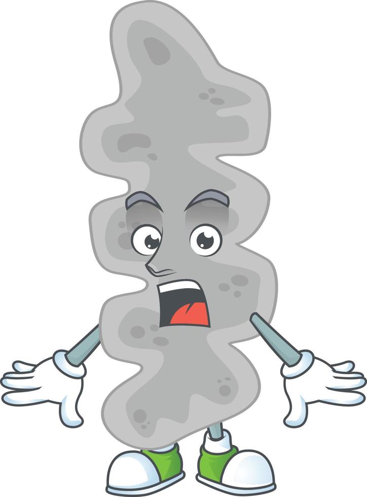 Cartoon character of leptospirillum ferriphilum vector